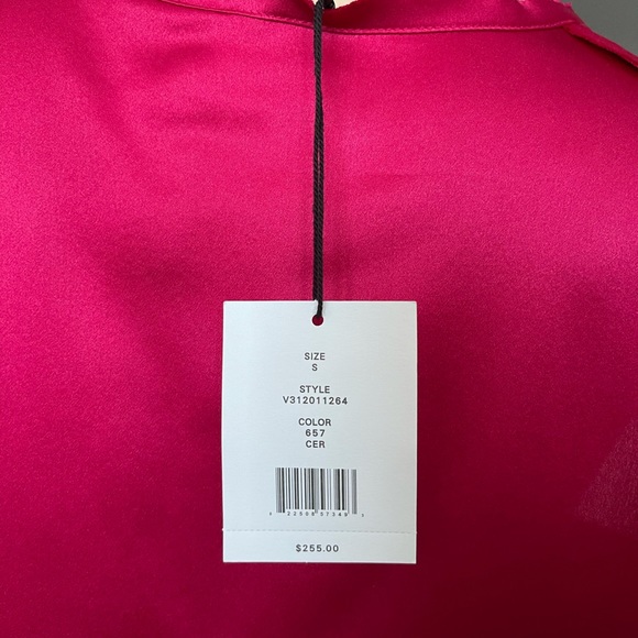 Vince. Gorgeous Fuchsia Silk High-Low Tank Top - Picture 8 of 11
